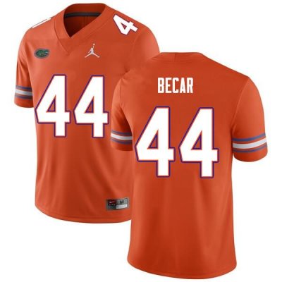 Men's Florida Gators #44 Brandon Becar NCAA Nike Orange Authentic Stitched College Football Jersey GIO3162EV